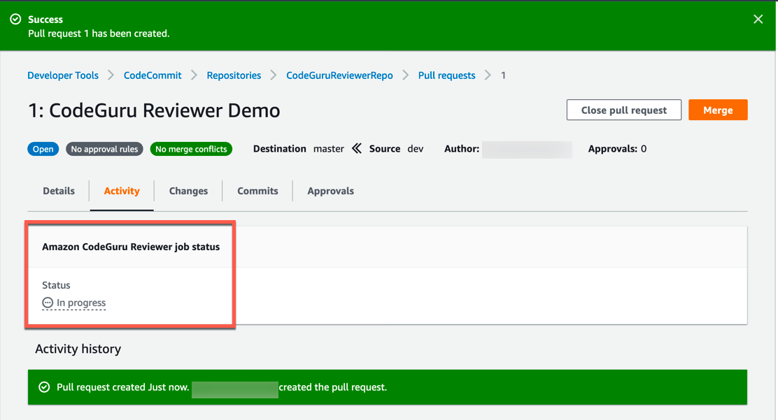 Evaluate source code using machine learning with Amazon CodeGuru Reviewer